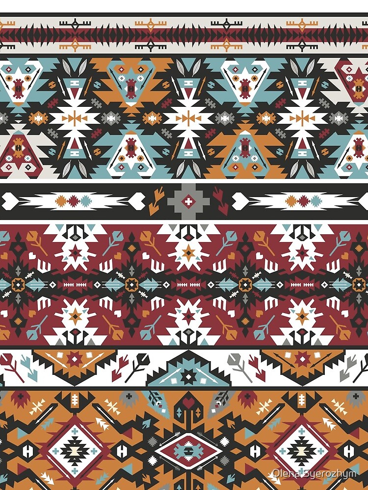 Fancy abstract geometric pattern in tribal style by tomuato