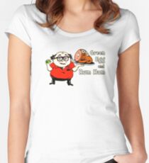Green Egg And Yummy Meat Women's Fitted Scoop T-Shirt