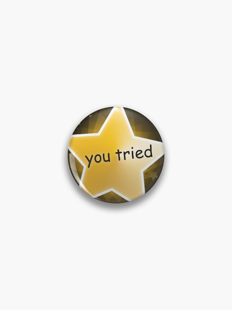 Bare Minimum Effort Gold Star Sticker for Sale by BadgertheBagel