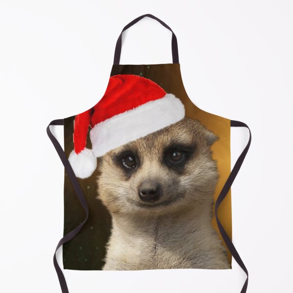 Item preview, Meerkat wearing Santa hat Meery Christmas pun cute animals designed and sold by Julieford.