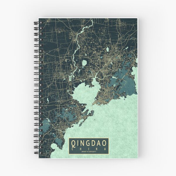 Item preview, Qingdao City Map of Shandong, China - Summer designed and sold by deMAP.