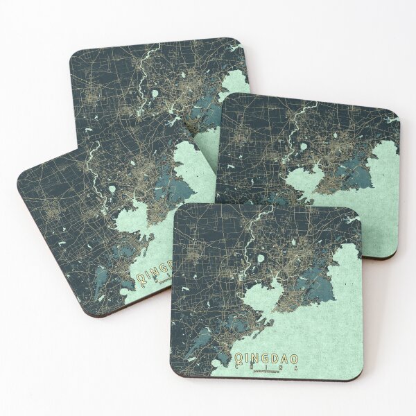 Item preview, Qingdao City Map of Shandong, China - Summer designed and sold by deMAP.