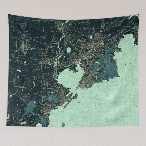 Item preview, Qingdao City Map of Shandong, China - Summer designed and sold by deMAP.