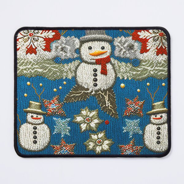Item preview, SNOWMAN CHRISTMAS PATTERN Midjourney AI Artwork designed and sold by davidjulie.