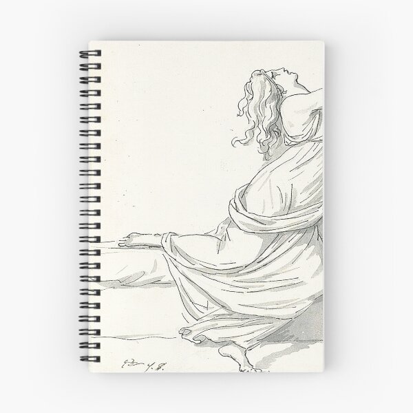 Item preview, Jacques Louis David A Distraught Woman with Her Head Thrown Back 1775-80 designed and sold by MARWA-STORE.