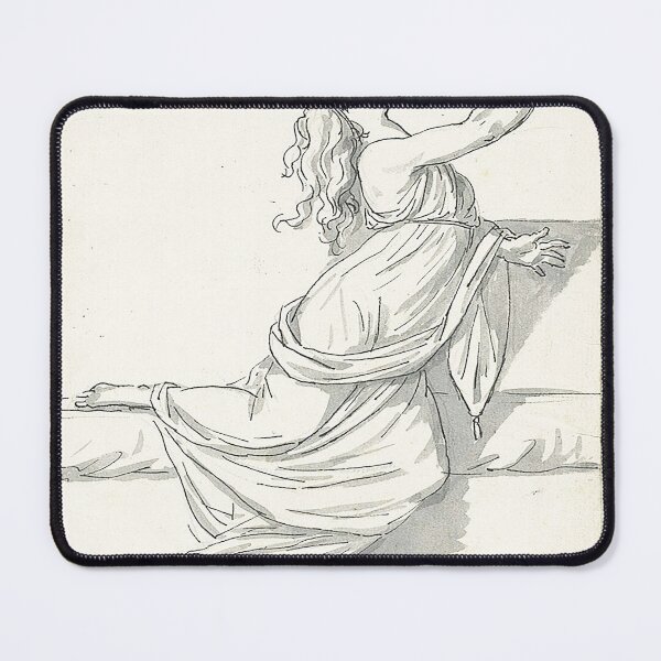 Item preview, Jacques Louis David A Distraught Woman with Her Head Thrown Back 1775-80 designed and sold by MARWA-STORE.