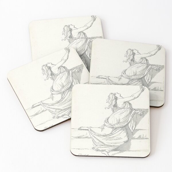 Item preview, Jacques Louis David A Distraught Woman with Her Head Thrown Back 1775-80 designed and sold by MARWA-STORE.