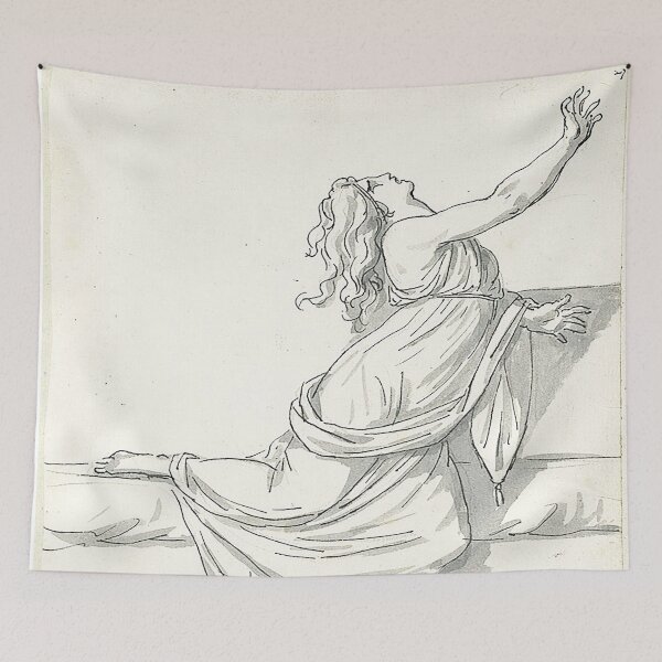 Item preview, Jacques Louis David A Distraught Woman with Her Head Thrown Back 1775-80 designed and sold by MARWA-STORE.