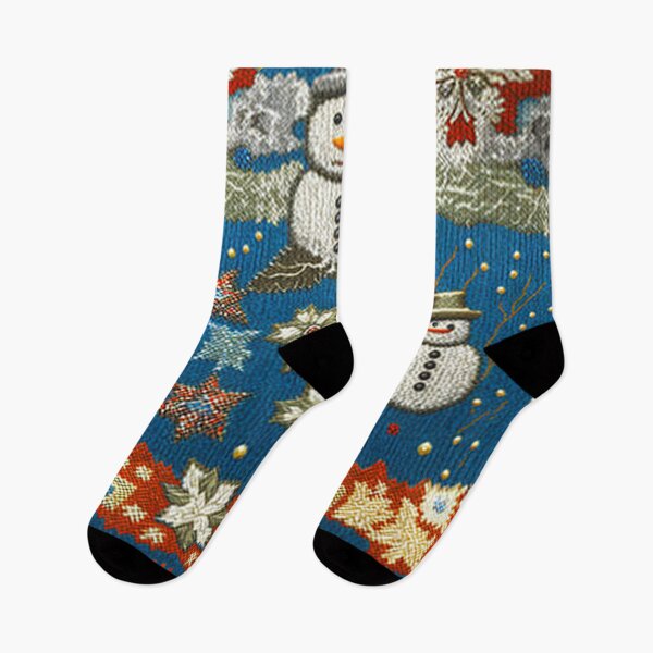 Item preview, SNOWMAN CHRISTMAS PATTERN Midjourney AI Artwork designed and sold by davidjulie.