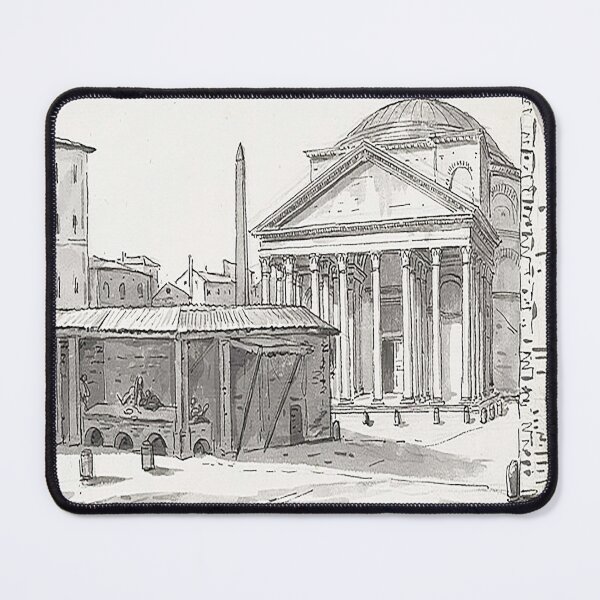 Item preview, Jacques Louis David The Pantheon Seen from the Piazza 1775-80 designed and sold by MARWA-STORE.