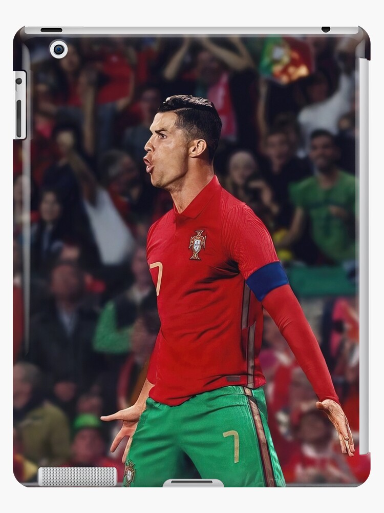 Cristiano Ronaldo Happy in Portugal Team , Ronaldo Gifts , Ronaldo Portugal  , Ronaldo World Cup iPad Case & Skin for Sale by lokiwithluv