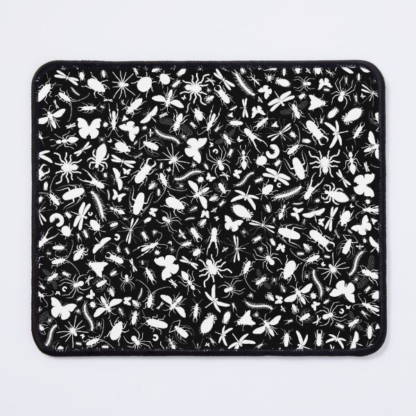 Item preview, Creepy Crawly Pattern - White Bugs (Black Background) designed and sold by chayground.