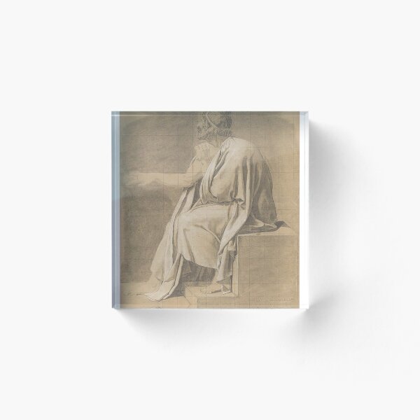 Item preview, Jacques Louis David Figure Study for The Death of Socrates 1786–1787 designed and sold by MARWA-STORE.