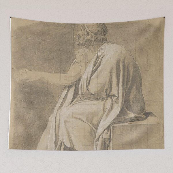Item preview, Jacques Louis David Figure Study for The Death of Socrates 1786–1787 designed and sold by MARWA-STORE.