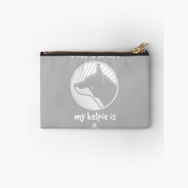 Item preview, Home is where my KELPIE is - Grey designed and sold by ThreePuppers.