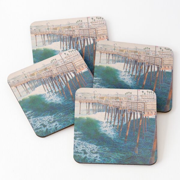 Item preview, "Inbound Wave, Pismo Pier" designed and sold by Tyehimba Jahsi.