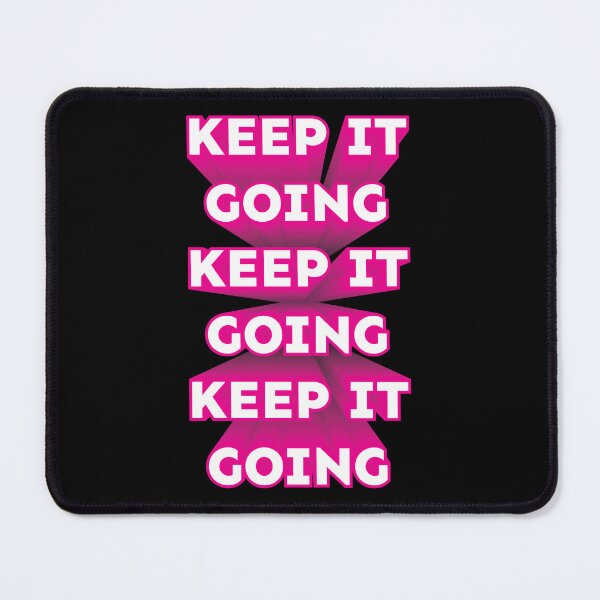 Item preview, \Keep It Going repeated 3D text pink white designed and sold by hockeng.