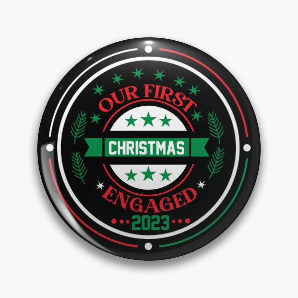 Item preview, Our First Christmas Engaged 2023 Family Decoration designed and sold by netdota.
