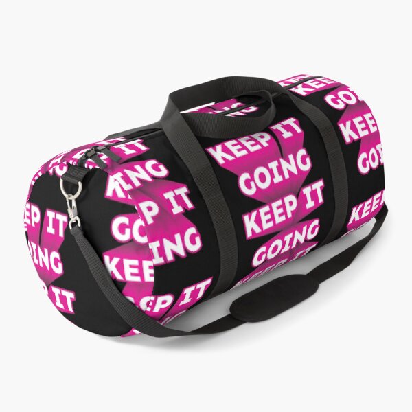 Item preview, \Keep It Going repeated 3D text pink white designed and sold by hockeng.