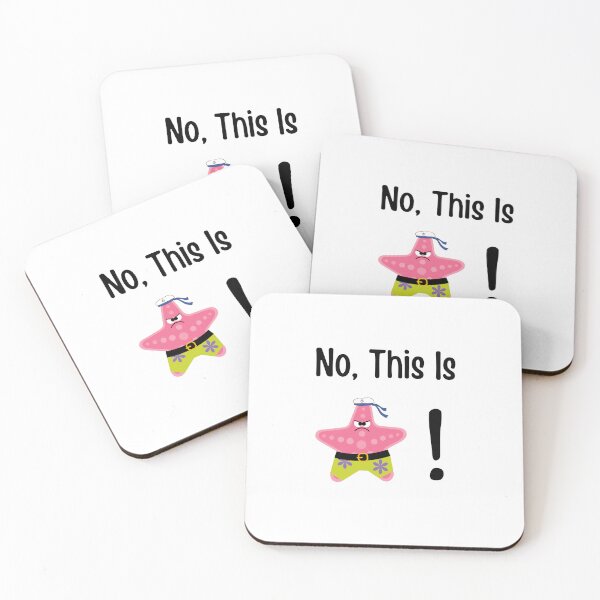 Item preview, No, This is Patrick! Starfish Cartoon Meme designed and sold by MillennialMemer.