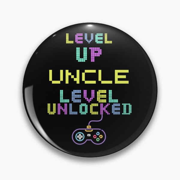 Item preview, Uncle level unlocked, funny gamers pun, 90's retro vibe, video gamer uncle, new uncle designed and sold by allycat57.