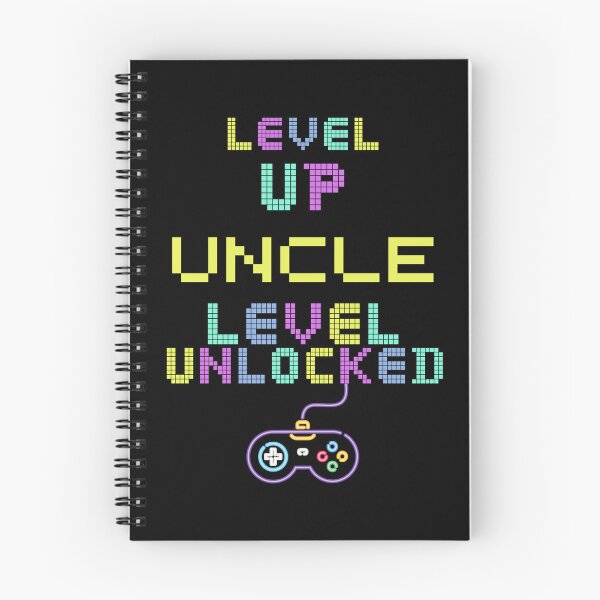 Item preview, Uncle level unlocked, funny gamers pun, 90's retro vibe, video gamer uncle, new uncle designed and sold by allycat57.