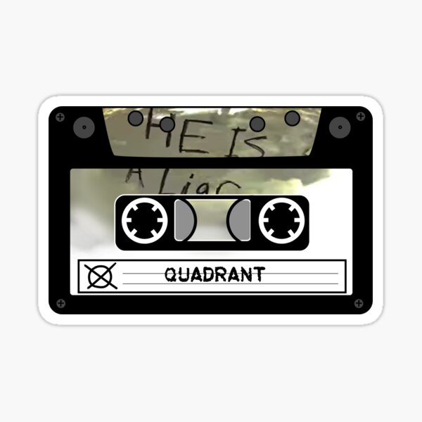 "QUADRANT Marble Cassette Tape (version 2)" Sticker for Sale by
