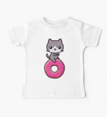 Cat Kawaii Donut Cute Baby Tee