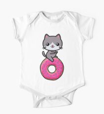 Cat Kawaii Donut Cute Short Sleeve Baby One-Piece