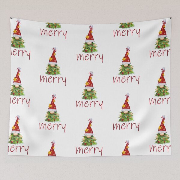 Item preview, Merry Christmas Gnome White BG designed and sold by MixinMadness.