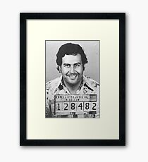 PABLO ESCOBAR MUGSHOT Gerahmtes Wandbild