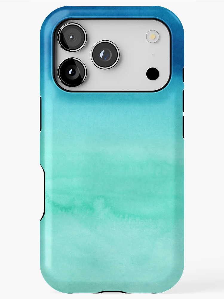 Thumbnail 1 of 4, iPhone Case, Dramatic blue gradient designed and sold by RIXXI HEY CO..