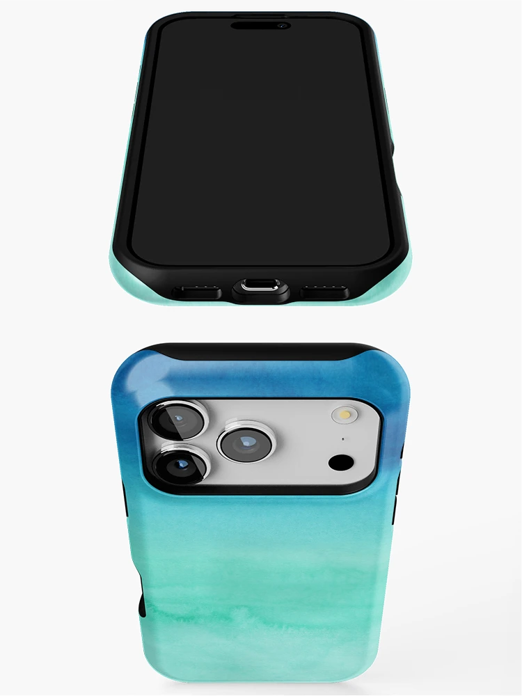 Thumbnail 3 of 4, iPhone Case, Dramatic blue gradient designed and sold by RIXXI HEY CO..