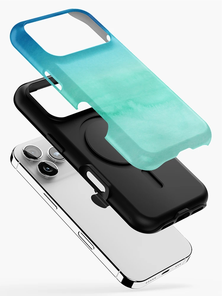 Thumbnail 2 of 4, iPhone Case, Dramatic blue gradient designed and sold by RIXXI HEY CO..