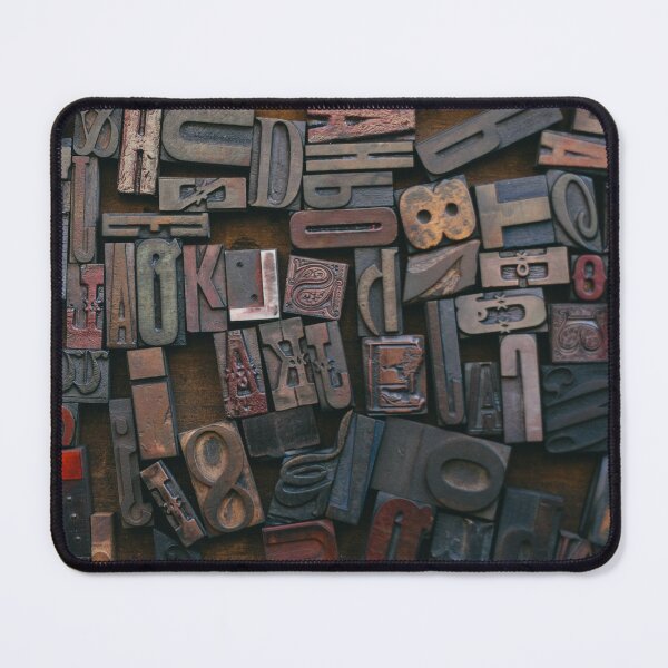 Item preview, Woodtype Letters designed and sold by BlueSpecsStudio.