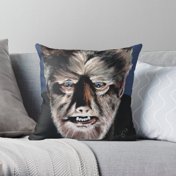 The Wolfman - Lon Chaney Throw Pillow