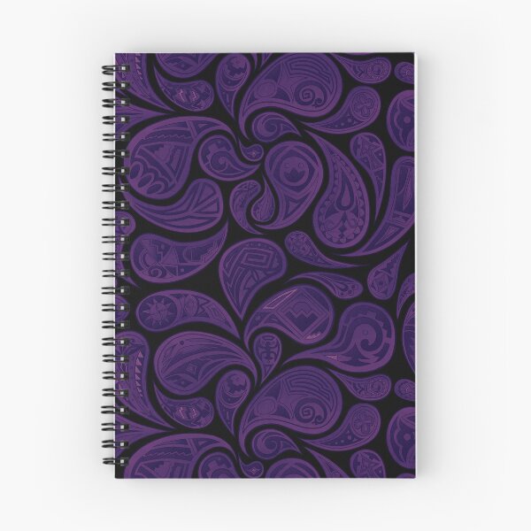 Aperçu de l'œuvre Illustrations numériques de motif cachemire violet d'inspiration amérindienne par Kasey Dutton créée et vendue par Caummon Thread.