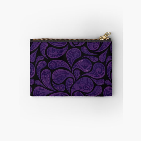 Artikelvorschau, Native American inspirierte lila Paisley-Muster-Digital-Illustrationen durch Kasey Dutton entworfen und verkauft von Caummon Thread.