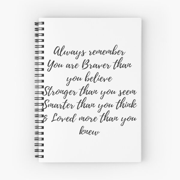 Item preview, Always remember you are braver than you believe, stronger than you seem, smarter than you think & love more than you knew designed and sold by SacredPotential.