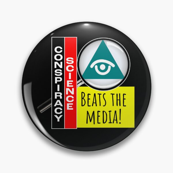 Aperçu de l'œuvre Science du complot contre les médias créée et vendue par Geobop.