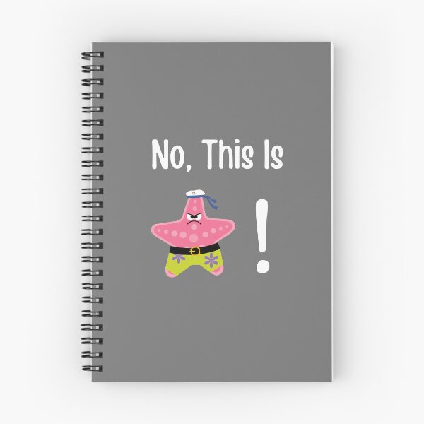 Item preview, No, This is Patrick! Starfish Cartoon Meme (white) designed and sold by MillennialMemer.