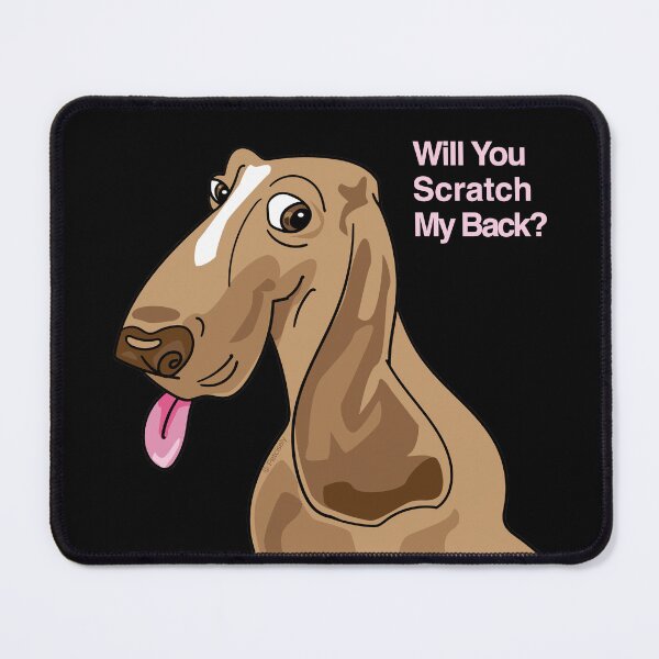Item preview, Asking Hound pink script designed and sold by Petcisely.