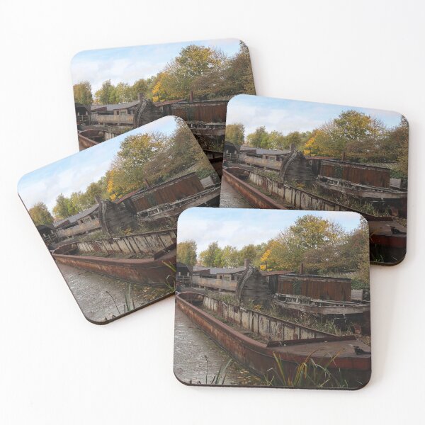 Item preview, Leaky Abandoned Barge  designed and sold by OnHeathAndMoor.
