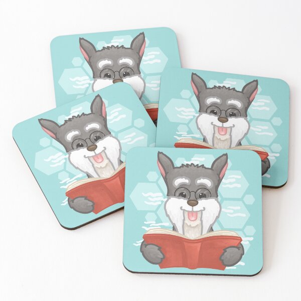 Item preview, Schnauzer Reading a Book designed and sold by Khotekmei.