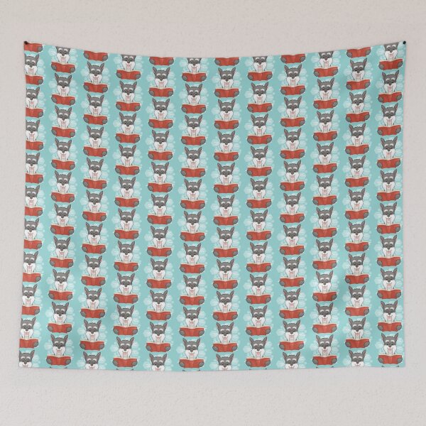 Item preview, Schnauzer Reading a Book designed and sold by Khotekmei.