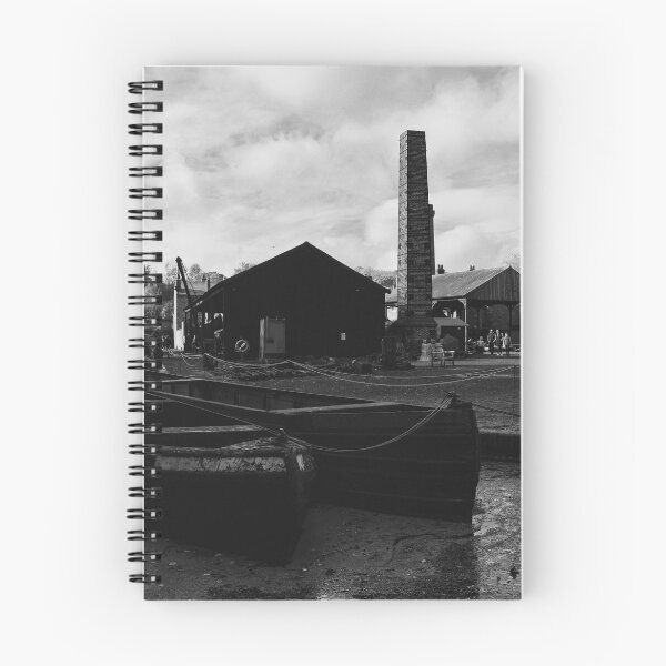 Item preview, Narrowboat Moorings Black & White designed and sold by OnHeathAndMoor.