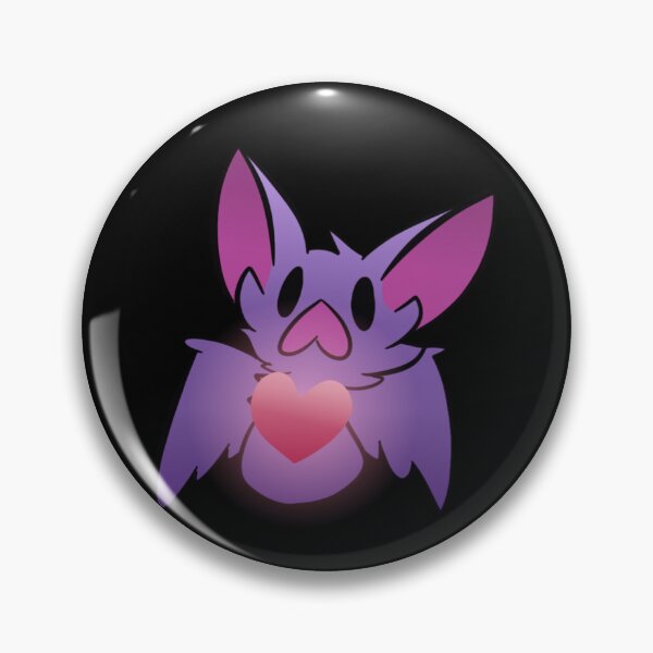 Item preview, Cute Purple Heart Bat designed and sold by VirtualFaries.