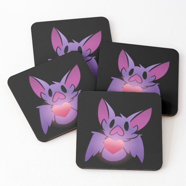 Item preview, Cute Purple Heart Bat designed and sold by VirtualFaries.