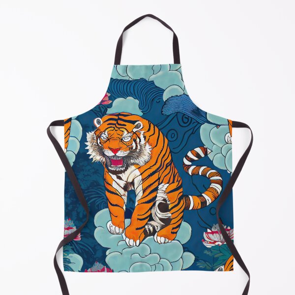 Artikelvorschau, Stammes-Illustration des tibetischen Tigers entworfen und verkauft von Go-Postal.