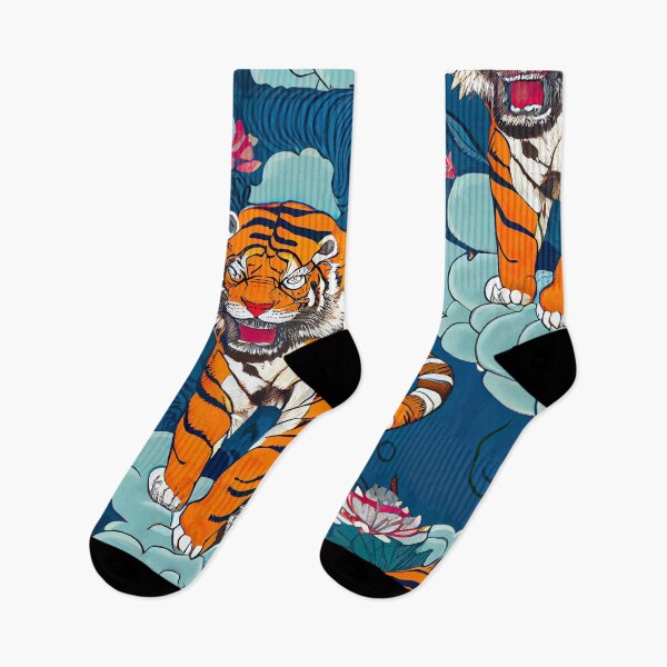 Artikelvorschau, Stammes-Illustration des tibetischen Tigers entworfen und verkauft von Go-Postal.